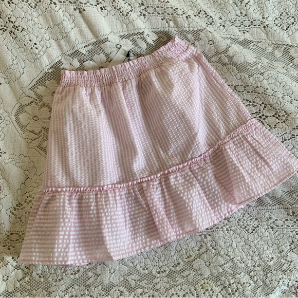 BB Dakota Pink and white gingham/plaid skirt NWT - Picture 3 of 4